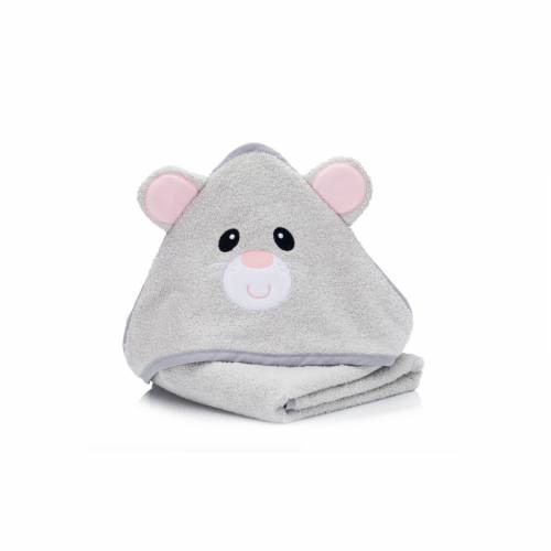 FILLIKID Hooded Towel 75x75cm - Mouse